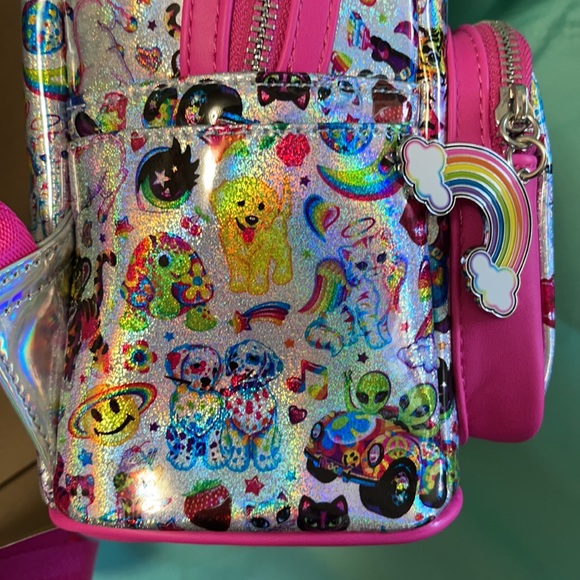 Lisa Frank Loungefly AOP Iridescent Mini Backpack - Picture 3 of 7